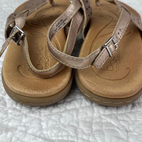 BOC Born Concept Women's Copper Flat Strap Sandals - Size 7.5M - Picture 8 of 10